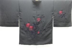菊模様刺繍絵羽織